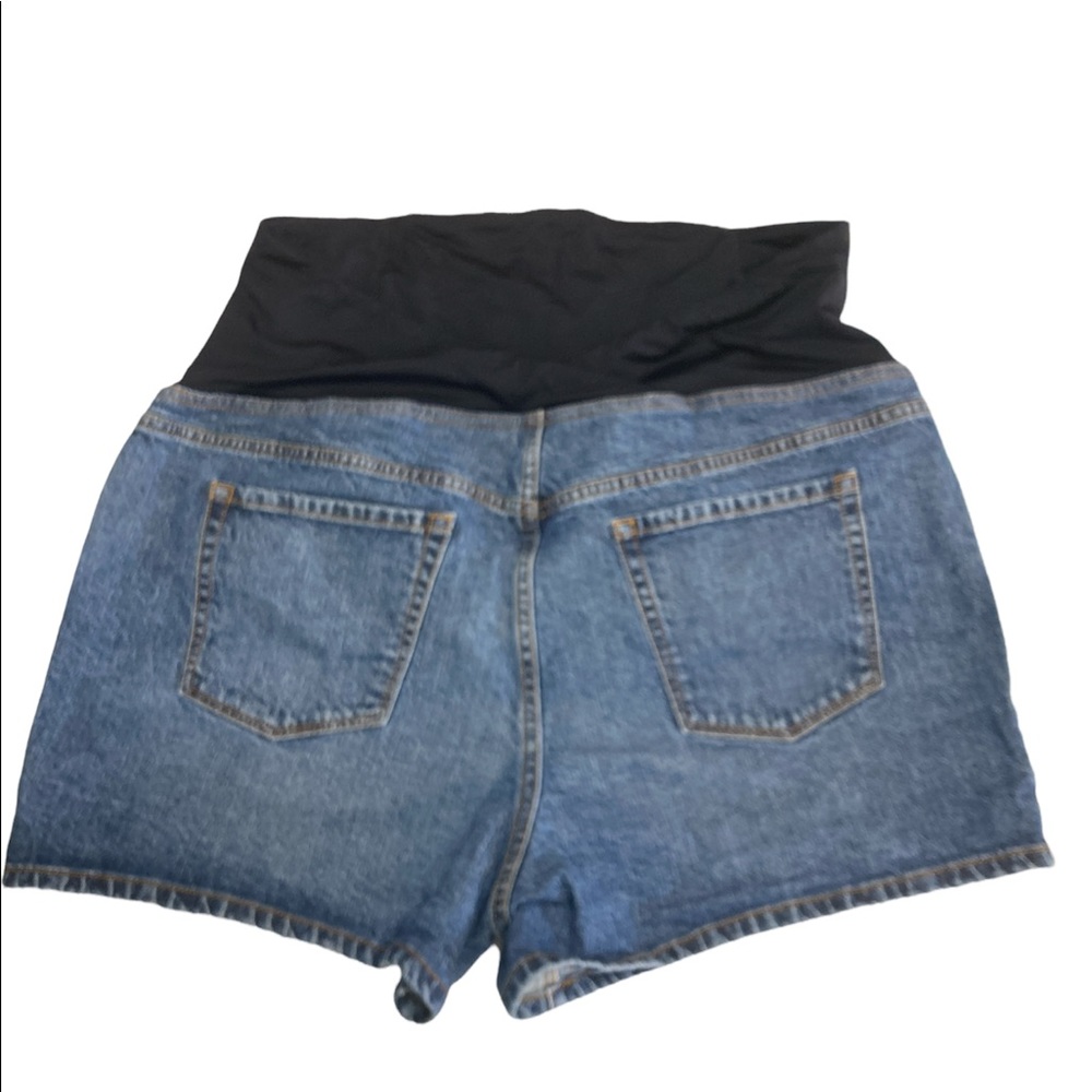 Isabel Maternity MIDI Denim short - Picture 2 of 4